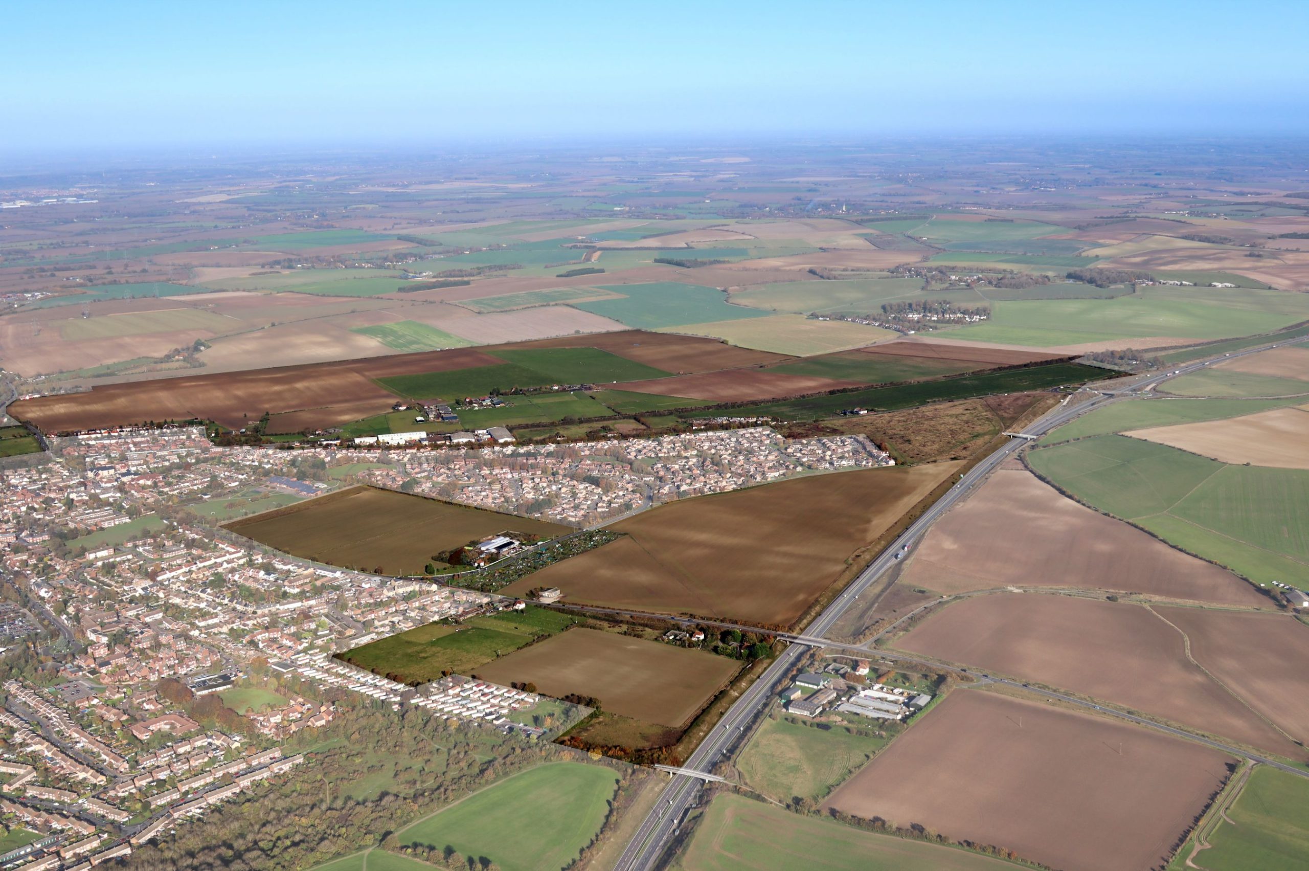 Baldock from the air
