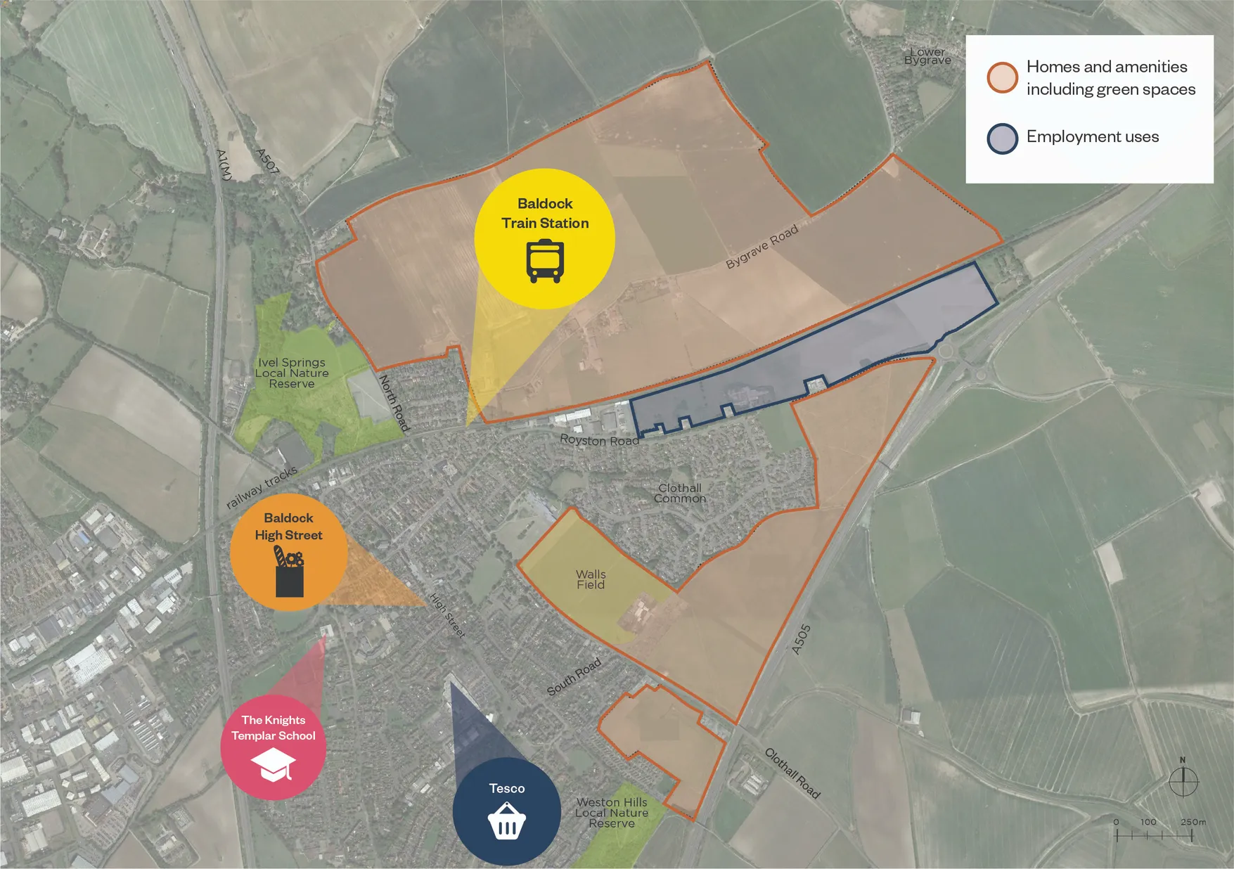 Growing Baldock Map