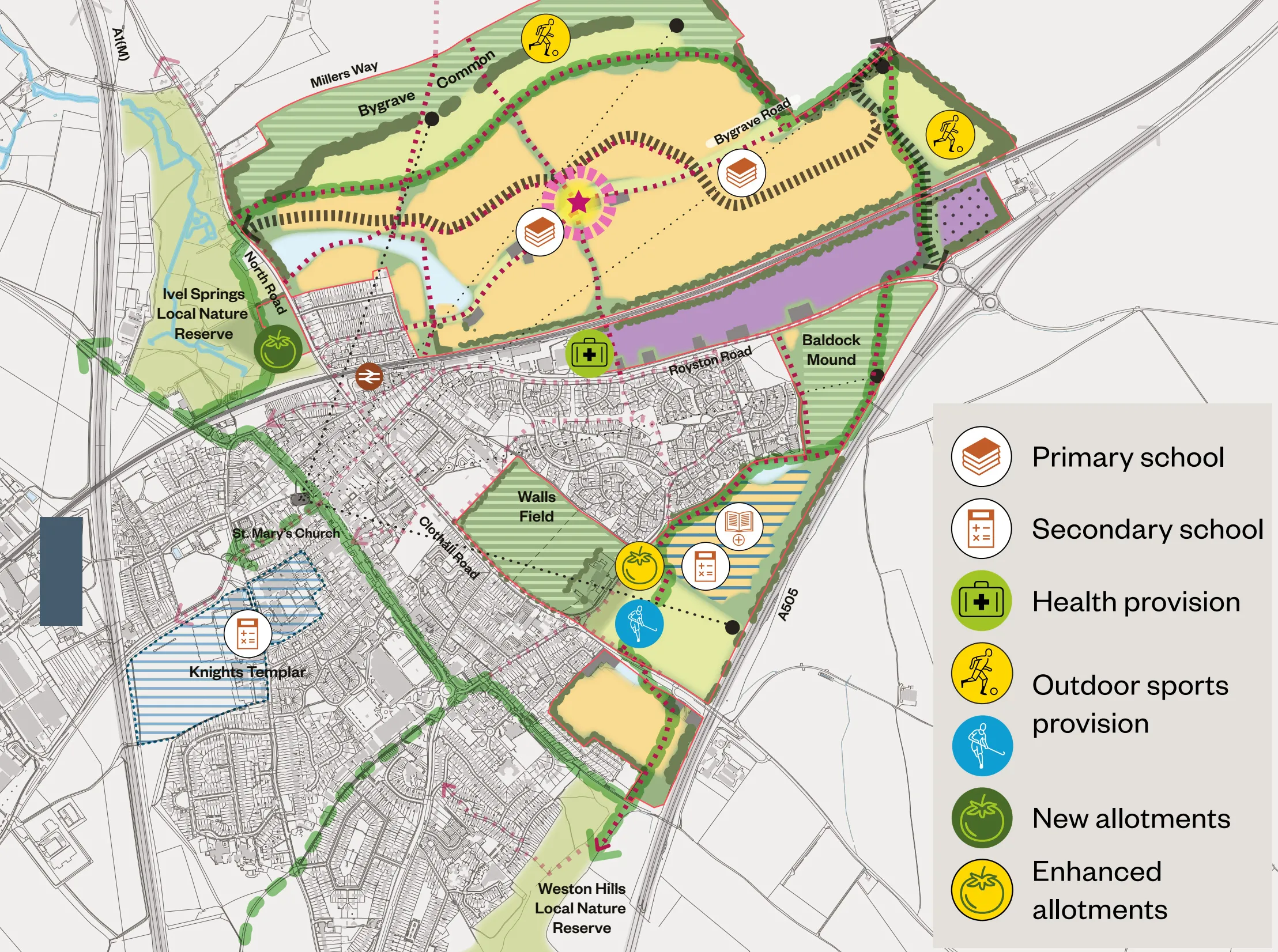 Homes and facilities map