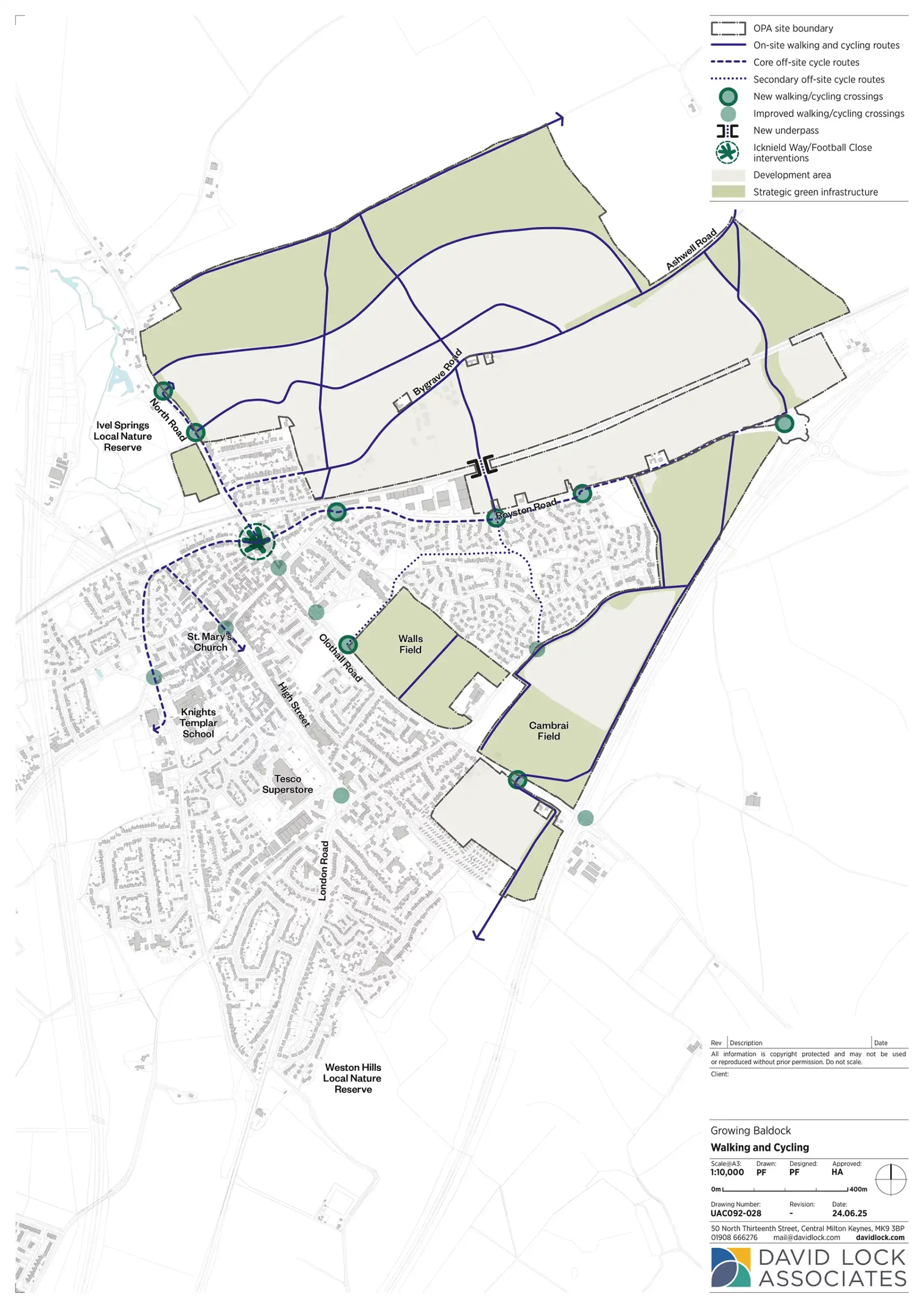 Map: walking and cycling
