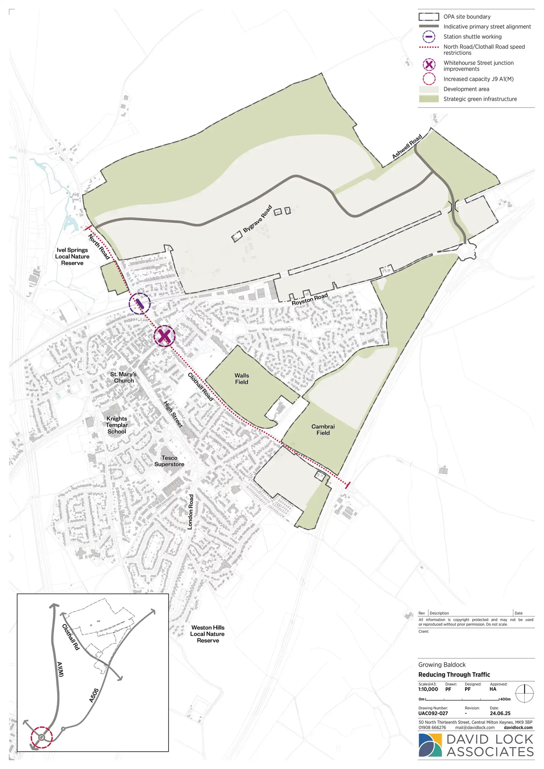 Map: reducing through traffic